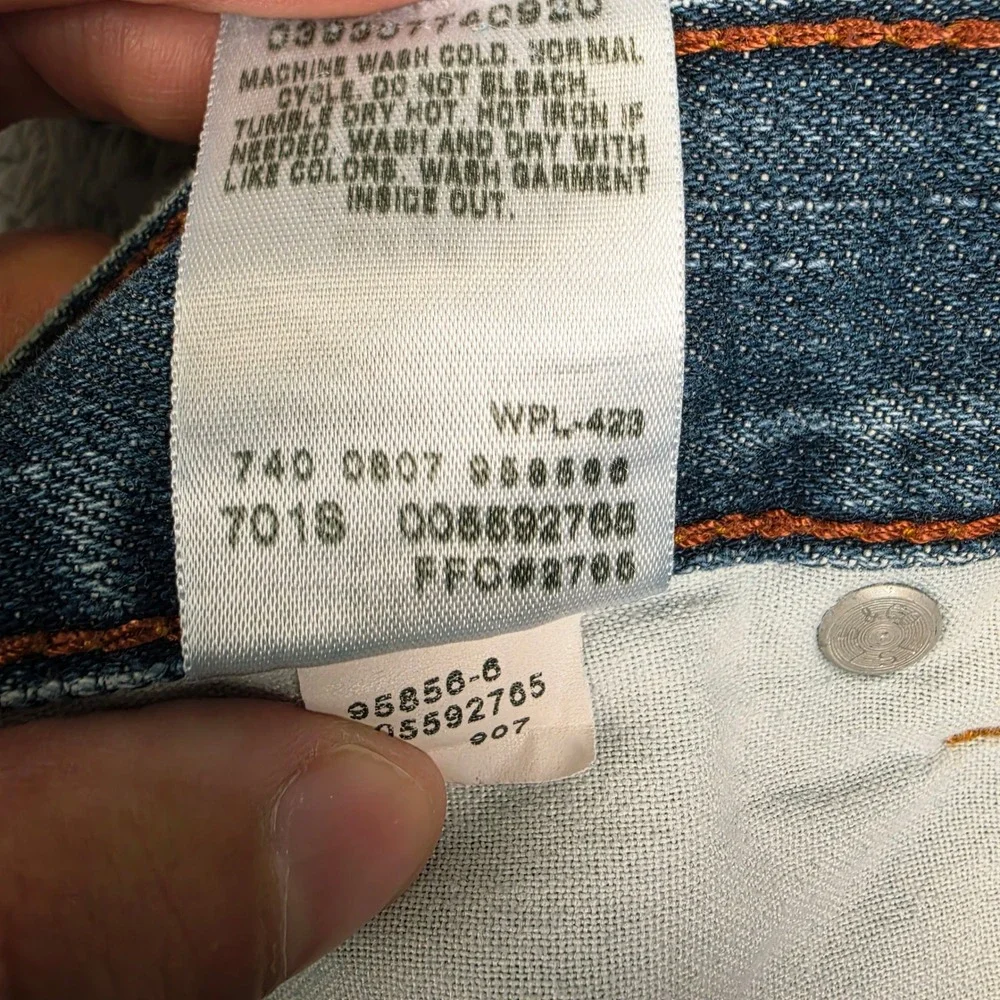 Levis 559 Relaxed Straight Jeans Mens 36x32 Blue Medium Wash Denim Cotton Casual